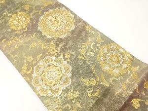 華文模様織出し袋帯